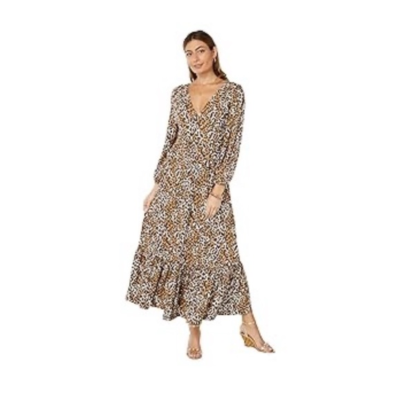 Lilly Pulitzer Dresses & Skirts - New Lilly Pulitzer Ivette 3/4 Sleeve Maxi Dress Chocolate My Favorite Spot 8